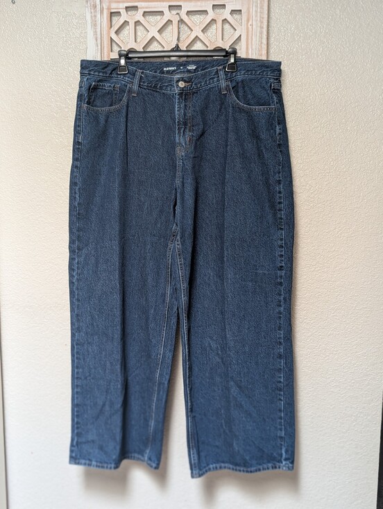 Old Navy Denim - Old Navy Mid-Rise WOW Baggy Wide Leg Jeans Women's Plus Size 18 Denim Y2K 90s